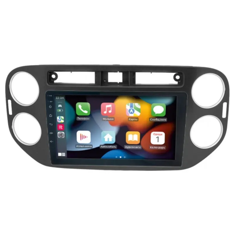 Штатна магнітола Volkswagen Tiguan 2011-2016 Black CYCLONE C9-009 4X64, DSP, 4G, 2K