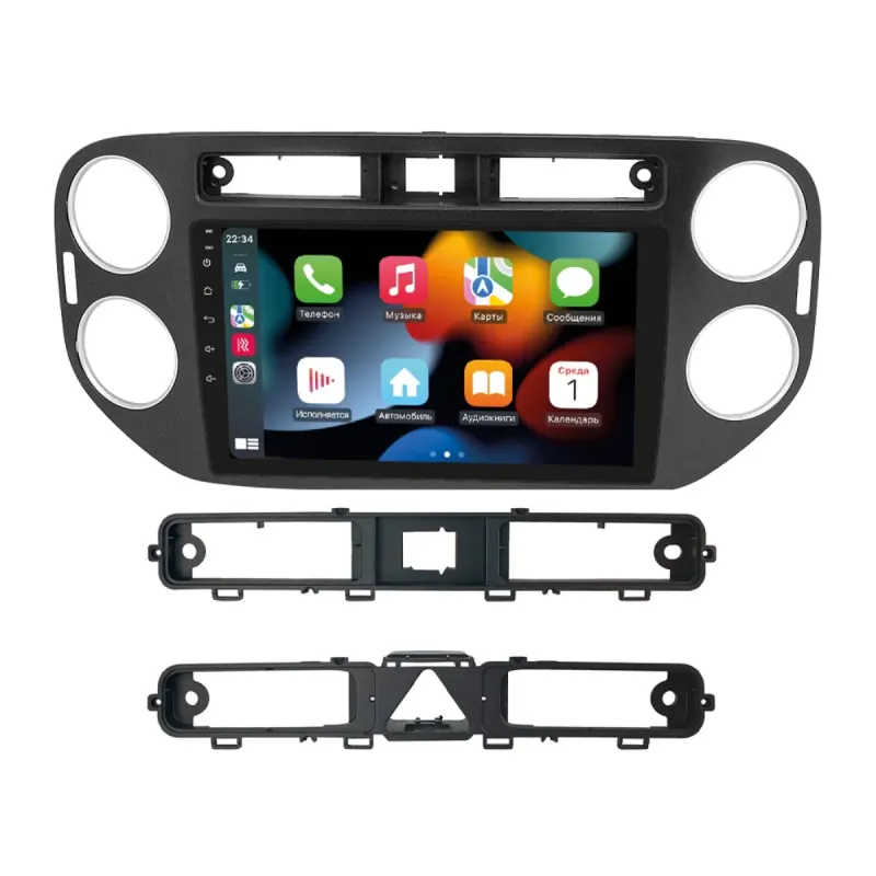 Штатна магнітола Volkswagen Tiguan 2011-2016 Black DECKER D9-004 6X128, DSP 360, 2K