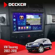 Штатна магнітола Volkswagen Touareg 2002-2010 DECKER D9-005 4X64, DSP, 360, 4G, 2K