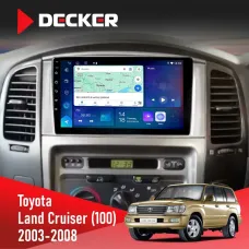 Штатна магнітола Toyota Land Cruiser (100) 2003-2008 DECKER D9-007 4X64 DSP 360 4G