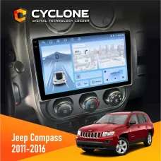 Штатна магнітола Jeep Compass, Patriot 2011-2016 CYCLONE C10-012 4X64 DSP 4G