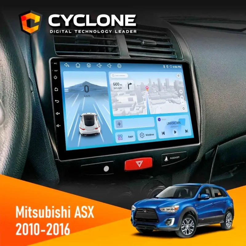 Штатна магнітола Mitsubishi ASX 2010-2016 CYCLONE C10-005 4X64, 4G, DSP, 2K