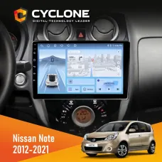 Штатна магнітола Nissan Note 2012-2021 CYCLONE C10-012 4X64 DSP 4G