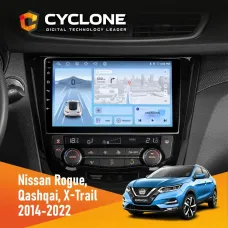 Штатна магнітола Nissan Qashqai, X-Trail 2014+ Climate CYCLONE C10-012 4X64 DSP 4G