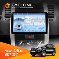 Штатна магнітола Nissan X-Trail 2007-2014 CYCLONE C10-012 4X64 DSP 4G