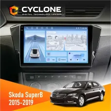 Штатна магнітола Skoda SuperB 2015-2019 CYCLONE C10-012 4X64 DSP 4G