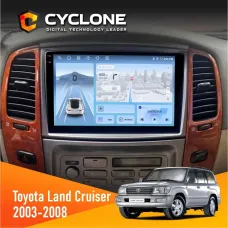 Штатна магнітола Toyota Land Cruiser (100) 2003-2008 CYCLONE C10-012 4X64 DSP 4G