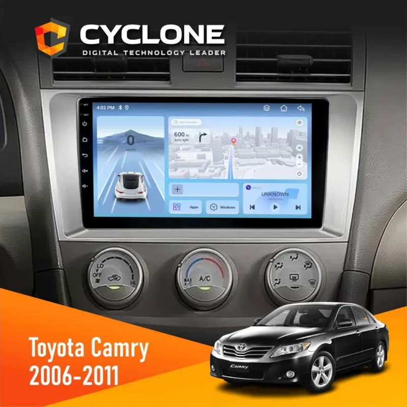 Штатна магнітола Toyota Camry 2006-2011 CYCLONE C10-012 4X64 DSP 4G