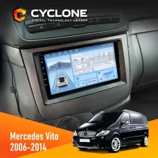 Штатна магнітола Mercedes-Benz Vito (W639), Viano (W639) 2006-2014 CYCLONE C9-012 4X64 DSP 4G