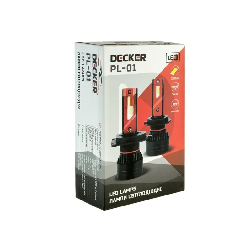 Світлодіодна лампа DECKER PL-01 H27 5000K