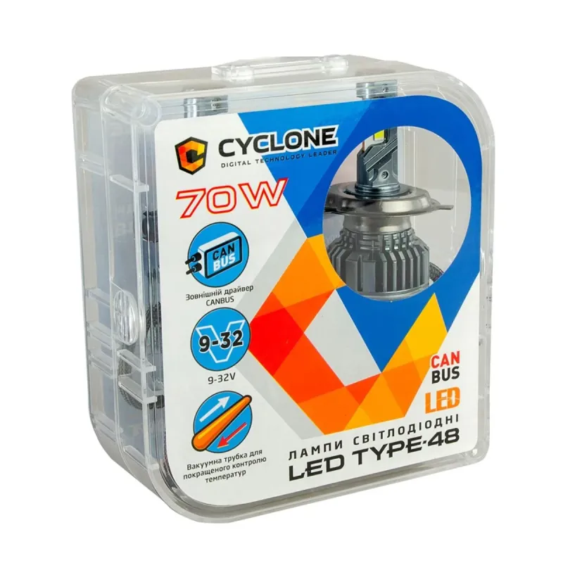 Світлодіодна лампа CYCLONE TYPE-48 H11 5500K