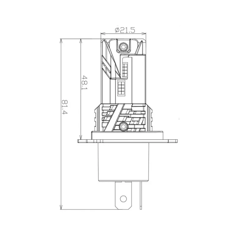 Світлодіодна лампа NEXTONE L7 H4 HI/LOW 6000K