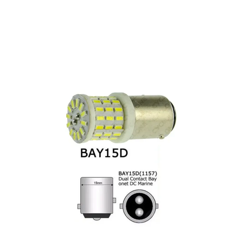 Світлодіодна лампа CYCLONE S25-063(2) CER 3014-57 12-24V