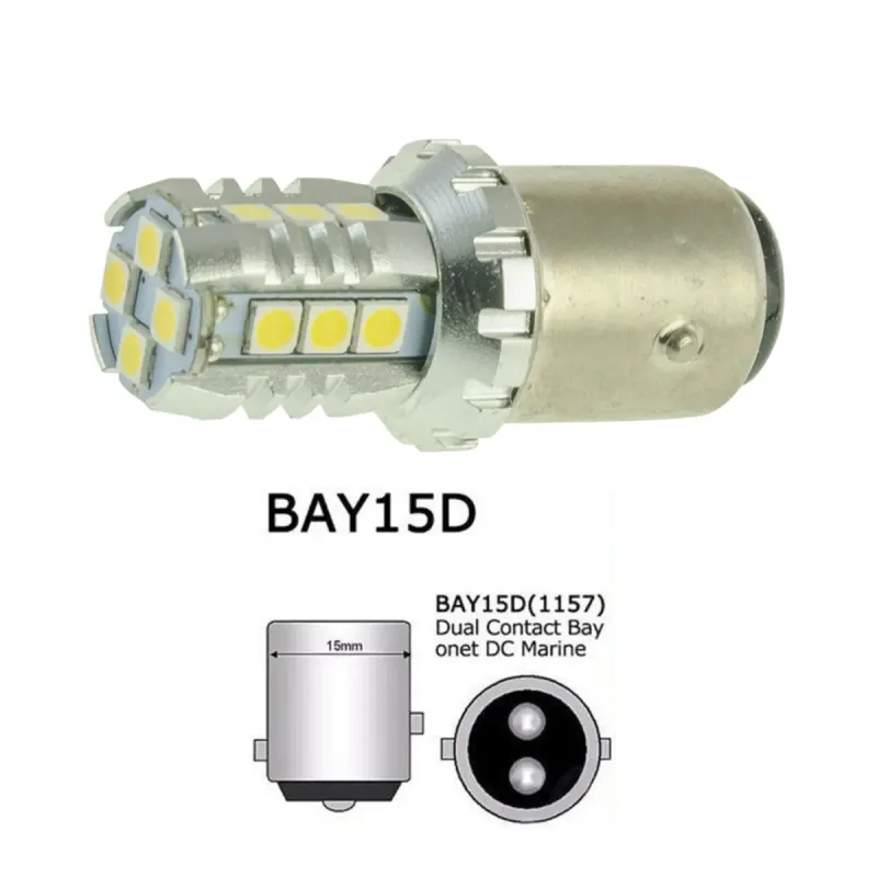 Світлодіодна лампа CYCLONE S25-092(2) 3030-16 24V
