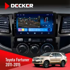 Штатна магнітола Toyota Fortuner 2011-2015 DECKER D9-008 8X128 DSP 4G