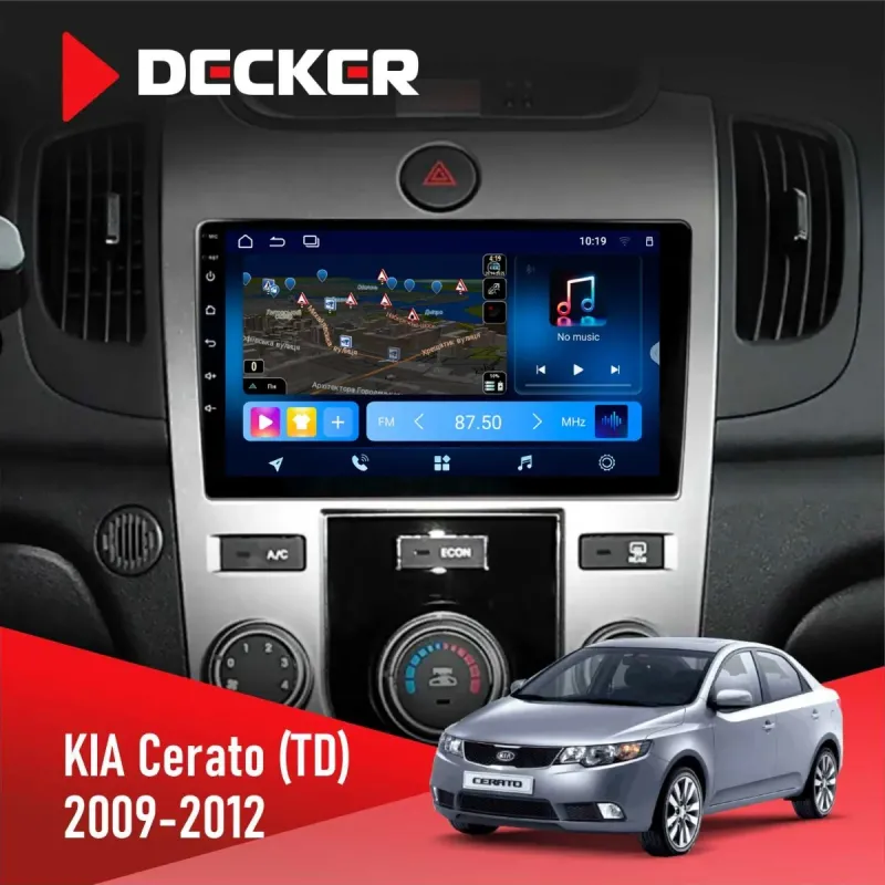 Штатна магнітола KIA Cerato (TD) 2009-2012 DECKER D9-008 8X128 DSP 4G