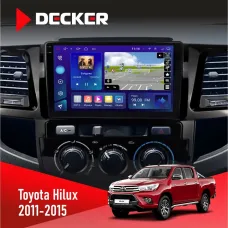 Штатна магнітола Toyota Hilux 2011-2015 DECKER D9-005 4X64, DSP, 360, 4G, 2K