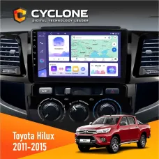 Штатна магнітола Toyota Hilux 2011-2015 CYCLONE C9-011 4X64, DSP