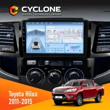 Штатна магнітола Toyota Hilux 2011-2015 CYCLONE C9-012 4X64 DSP 4G