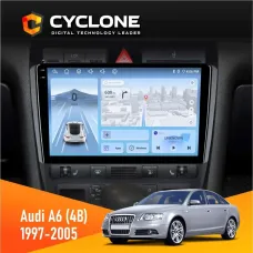 Штатна магнітола Audi A6 (4B) 1997-2005 CYCLONE C9-012 4X64 DSP 4G