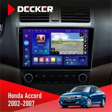 Штатна магнітола Honda Accord 2002-2007 DECKER D10-005 4X64, DSP, 360, 4G, 2K