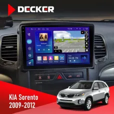Штатна магнітола KIA Sorento 2009-2012 DECKER D10-005 4X64, DSP, 360, 4G, 2K