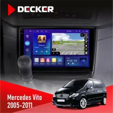 Штатна магнітола Mercedes-Benz Vito 2003-2014 DECKER D10-005 4X64, DSP, 360, 4G, 2K