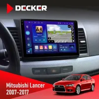 Штатна магнітола Mitsubishi Lancer X 2007-2017 DECKER D10-005 4X64, DSP, 360, 4G, 2K