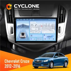 Штатна магнітола Chevrolet Cruze 2012-2016 CYCLONE C9-012 4X64 DSP 4G