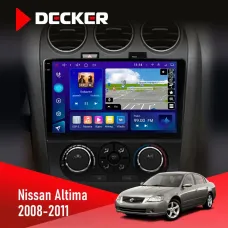 Штатна магнітола Nissan Altima 2008-2011 DECKER D10-005 4X64, DSP, 360, 4G, 2K
