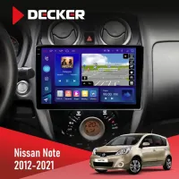 Штатна магнітола Nissan Note 2012-2021 DECKER D10-005 4X64, DSP, 360, 4G, 2K