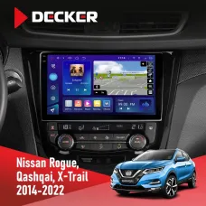Штатна магнітола Nissan Qashqai, X-Trail 2014+ Climate DECKER D10-005 4X64, DSP, 360, 4G, 2K