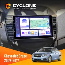 Штатна магнітола Chevrolet Cruze 2009-2018 CYCLONE C9-011 4X64, DSP