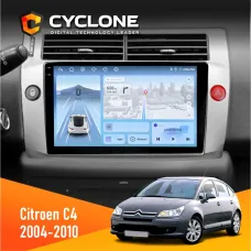 Штатна магнітола Citroen C4 2004-2010 CYCLONE C9-012 4X64 DSP 4G