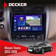 Штатна магнітола Nissan Teana 2013-2018 DECKER D10-005 4X64, DSP, 360, 4G, 2K