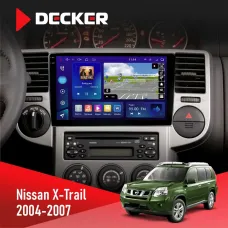 Штатна магнітола Nissan X-Trail 2004-2007 DECKER D10-005 4X64, DSP, 360, 4G, 2K