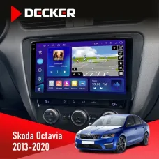 Штатна магнітола Skoda Octavia A7 2013-2020 DECKER D10-005 4X64, DSP, 360, 4G, 2K