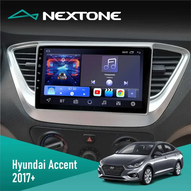 Штатна магнітола Hyundai Accent 2017+ CYCLONE C9 CPL 2X32
