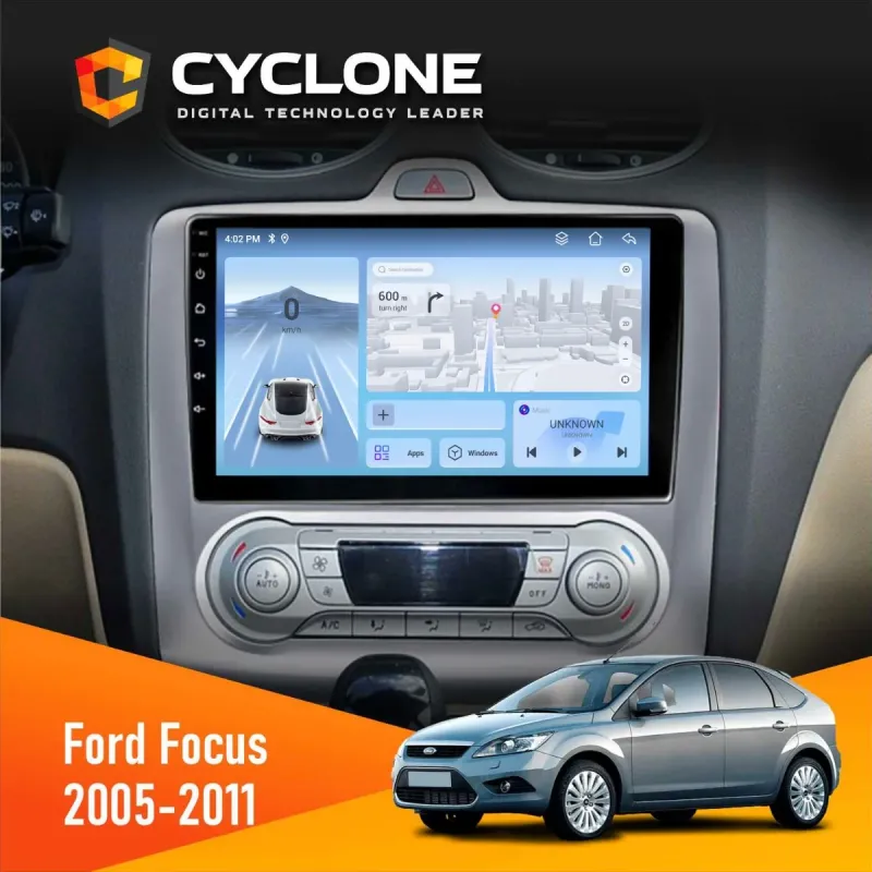 Штатна магнітола Ford Focus 2 2005-2011 Black Climate CYCLONE C9-009 4X64, DSP, 4G, 2K