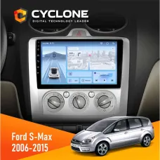 Штатна магнітола Ford S-Max 2006-2015 CYCLONE C9-012 4X64 DSP 4G