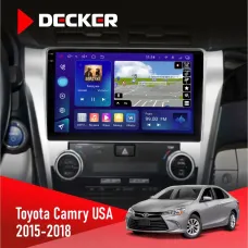 Штатна магнітола Toyota Camry 2015-2018 USA DECKER D10-005 4X64, DSP, 360, 4G, 2K