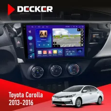 Штатна магнітола Toyota Corolla 2013-2016 DECKER D10-005 4X64, DSP, 360, 4G, 2K