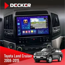 Штатна магнітола Toyota Land Cruiser (200) 2008-2015 DECKER D10-005 4X64, DSP, 360, 4G, 2K