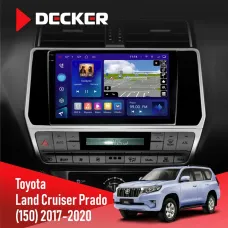 Штатна магнітола Toyota Land Cruiser Prado 150 2017-2020 DECKER D10-005 4X64, DSP, 360, 4G, 2K