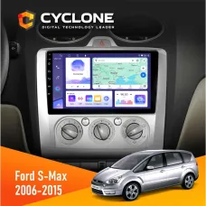 Штатна магнітола Ford S-Max 2006-2015 CYCLONE C9-011 4X64, DSP