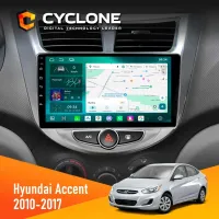 Штатна магнітола Hyundai Accent 2010-2017 CYCLONE C9-013 4X64 DSP 4G