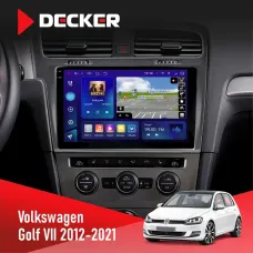 Штатна магнітола Volkswagen Golf 2012-2021 Silver DECKER D10-005 4X64, DSP, 360, 4G, 2K