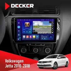 Штатна магнітола Volkswagen Jetta 2010-2018 DECKER D10-005 4X64, DSP, 360, 4G, 2K