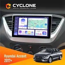 Штатна магнітола Hyundai Accent 2017+ CYCLONE C9-011 4X64, DSP