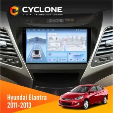 Штатна магнітола Hyundai Elantra 2011-2013 CYCLONE C9-012 4X64 DSP 4G
